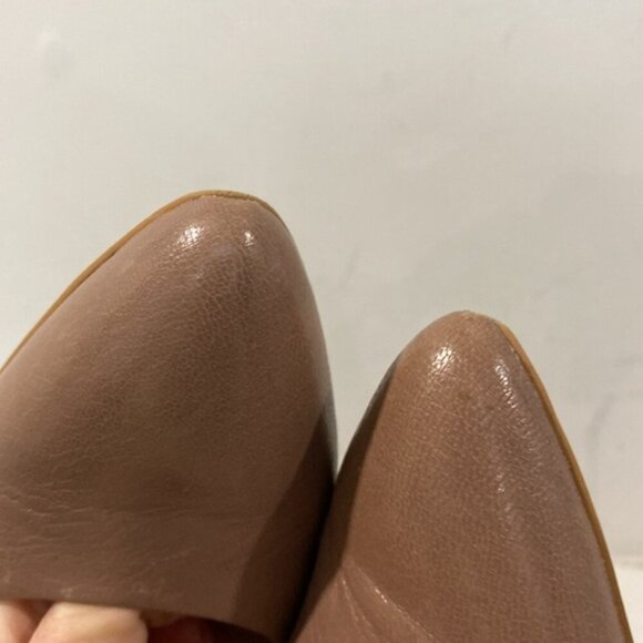 Franco Sarto Rema Brown Pointed Leather Pumps Size 7.5M - Picture 6 of 12